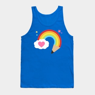 Rainbow Pencil Tank Top